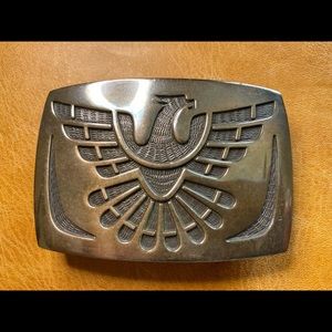 Eagle? Phoenix? Southwest style belt buckle.